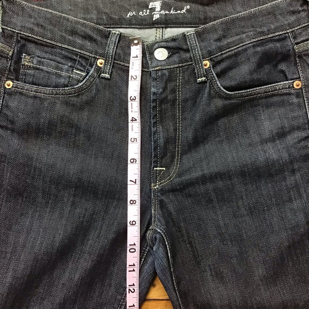 7famk men’s light jeans 7 for all mankind bootcut stretchy denim size 28 - Picture 8 of 13